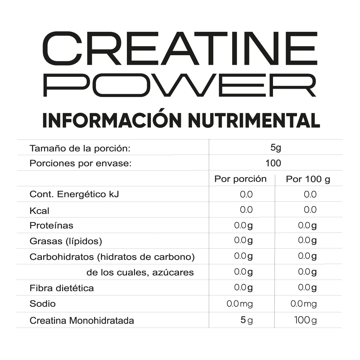 CREATINE POWER ALTA PUREZA