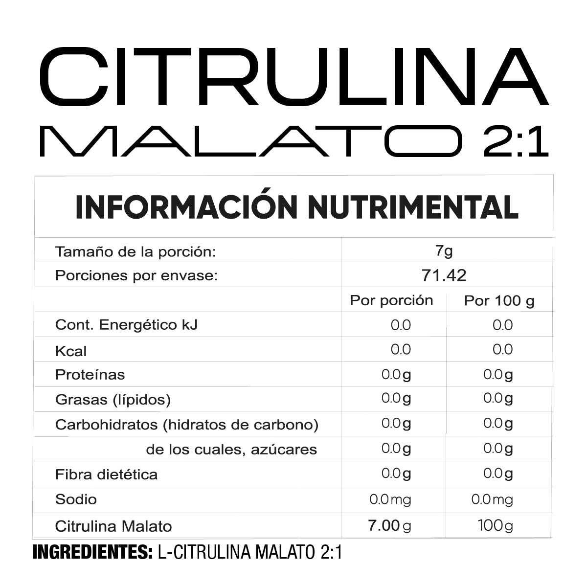 CITRULINA MALATO 2:1