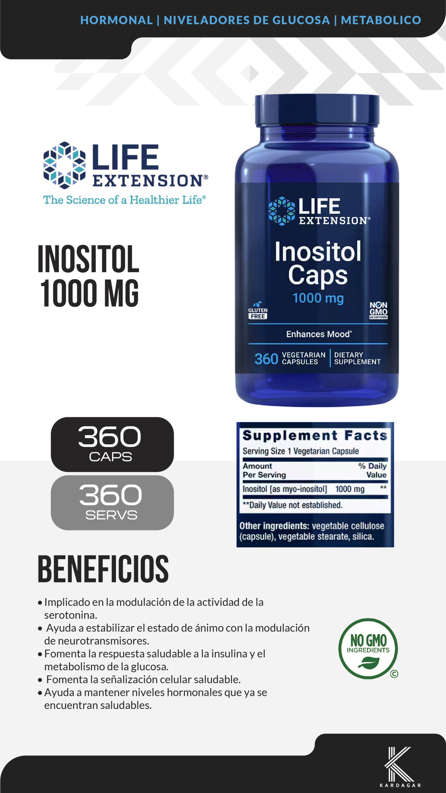 INOSITOL CAPS 1000mg
