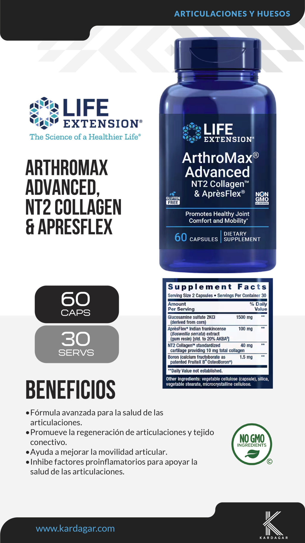 ARTHROMAX® ADVANCED NT2 COLLAGEN™ & APRÈSFLEX®
