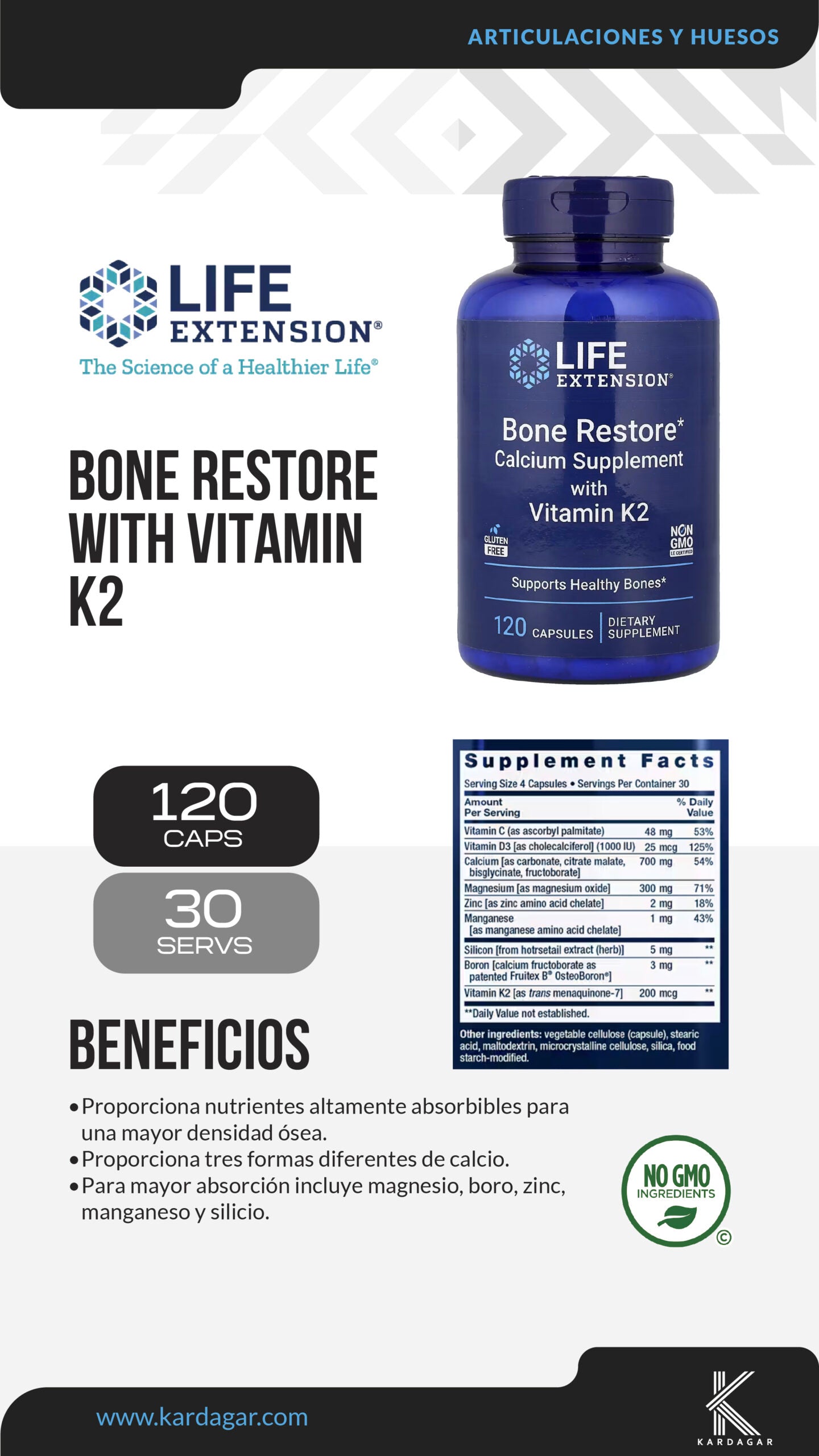 BONE RESTORE WITH VITAMIN K2