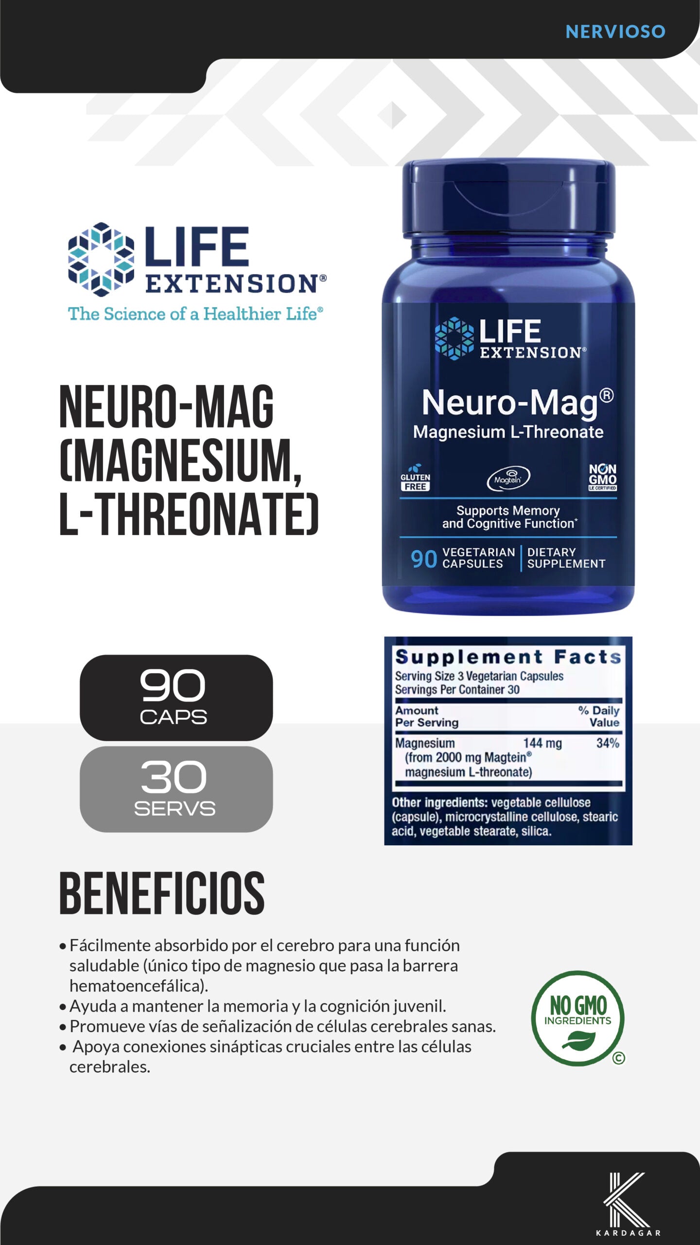 NEURO-MAG® L-TREONATO DE MAGNESIO