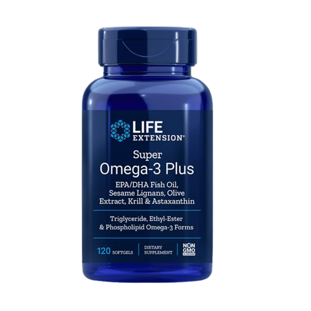 SUPER OMEGA-3 PLUS EPA/DHA FISH OIL, SESAME LIGNANS, OLIVE EXTRACT, KRILL & ASTAXANTHIN
