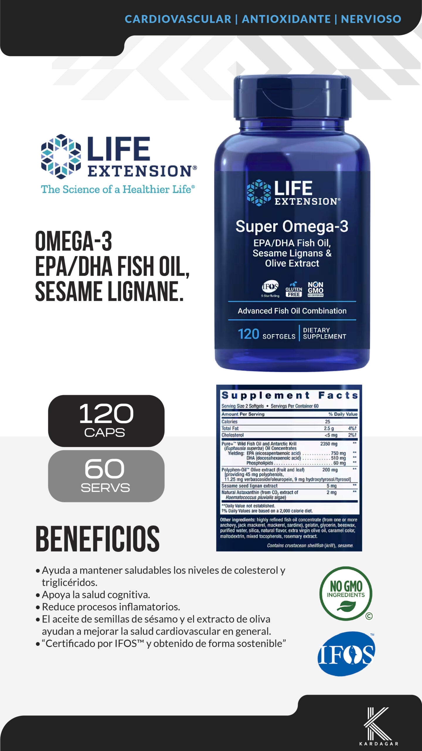 SUPER OMEGA-3 PLUS EPA/DHA FISH OIL, SESAME LIGNANS, OLIVE EXTRACT, KRILL & ASTAXANTHIN