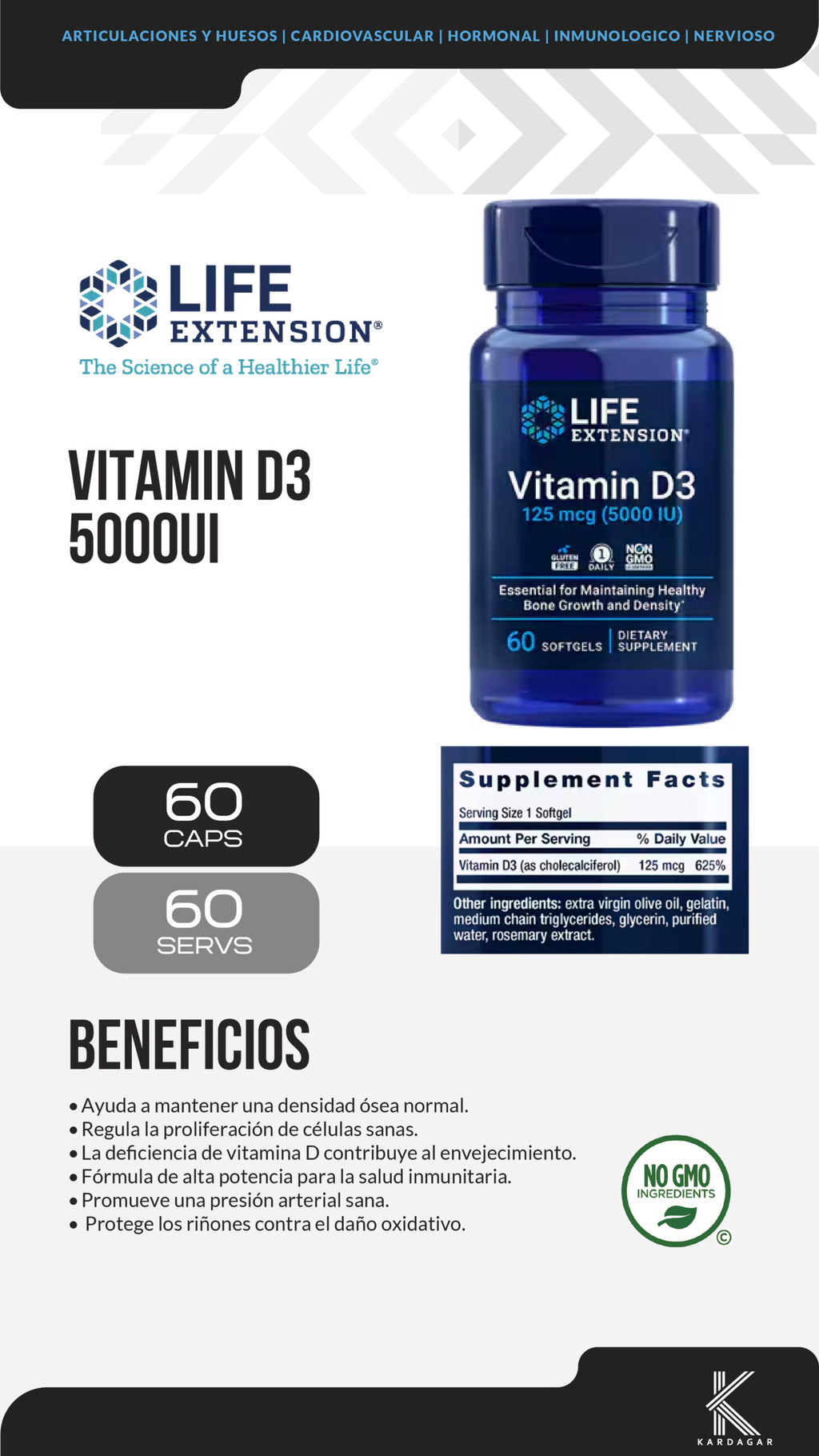 VITAMIN D3 125 mcg (5000 IU)