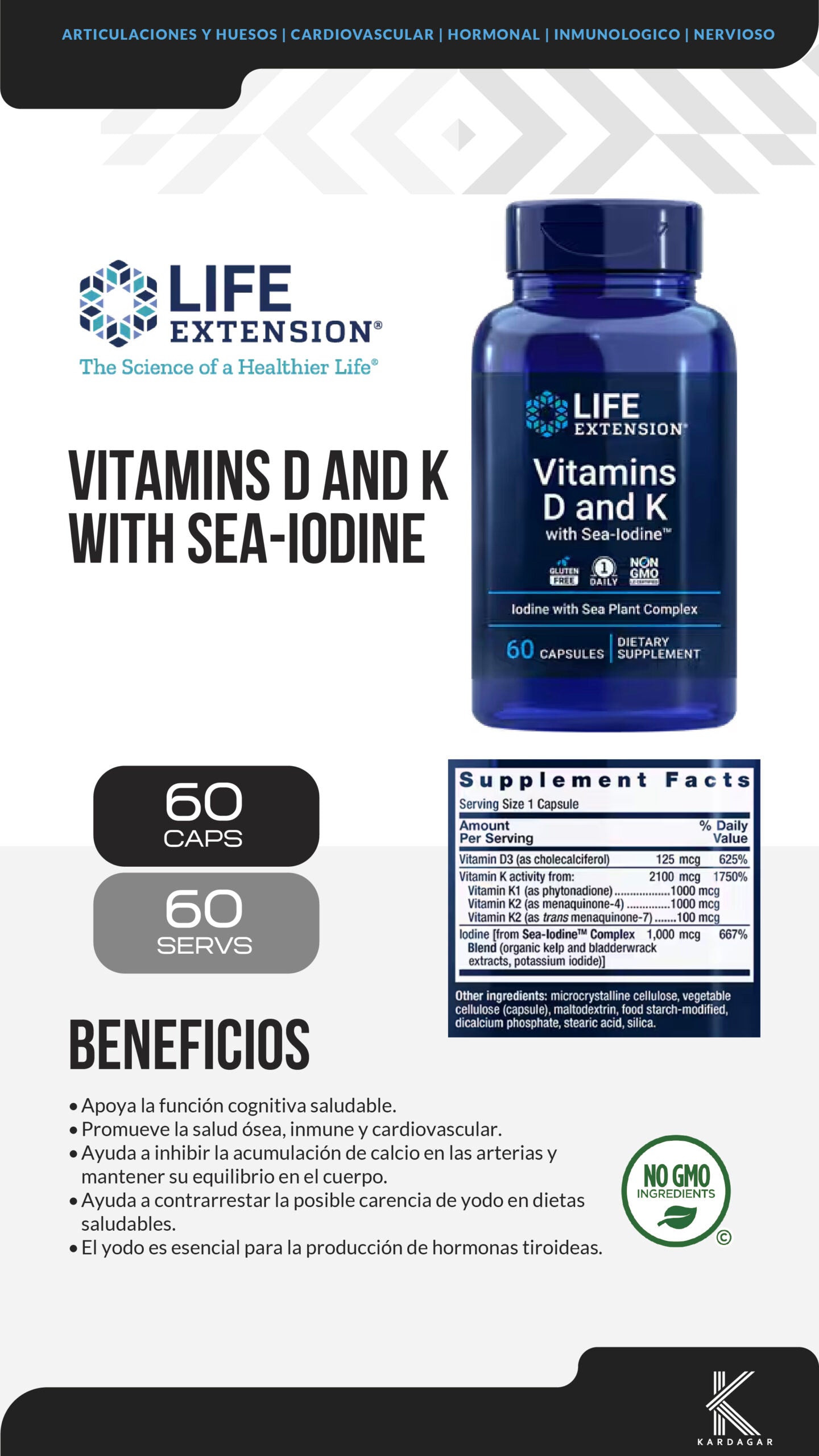 VITAMINS D AND K WITH SEA-IODINE