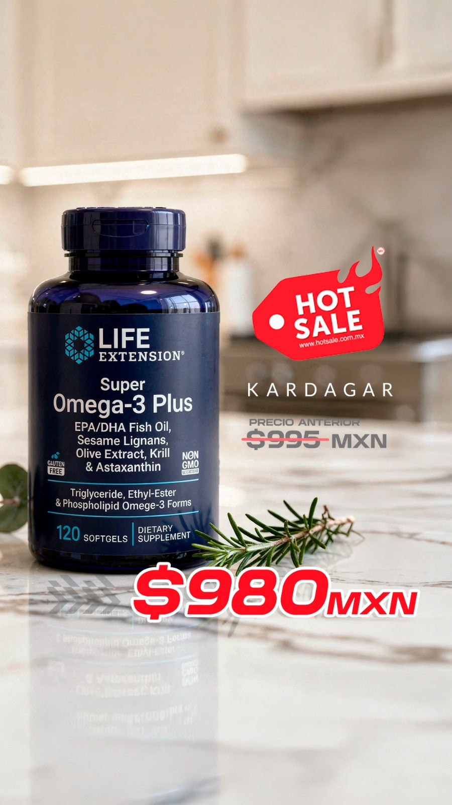 SUPER OMEGA-3 PLUS EPA/DHA FISH OIL, SESAME LIGNANS, OLIVE EXTRACT, KRILL & ASTAXANTHIN