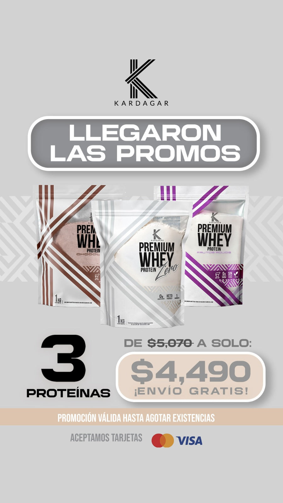 Pack 3 Proteínas Premium Whey