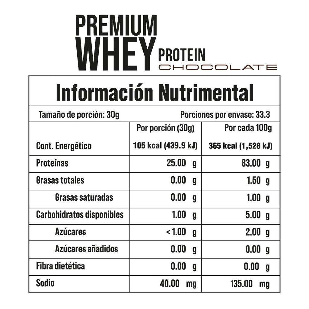 PREMIUM WHEY PROTEIN CHOCOLATE